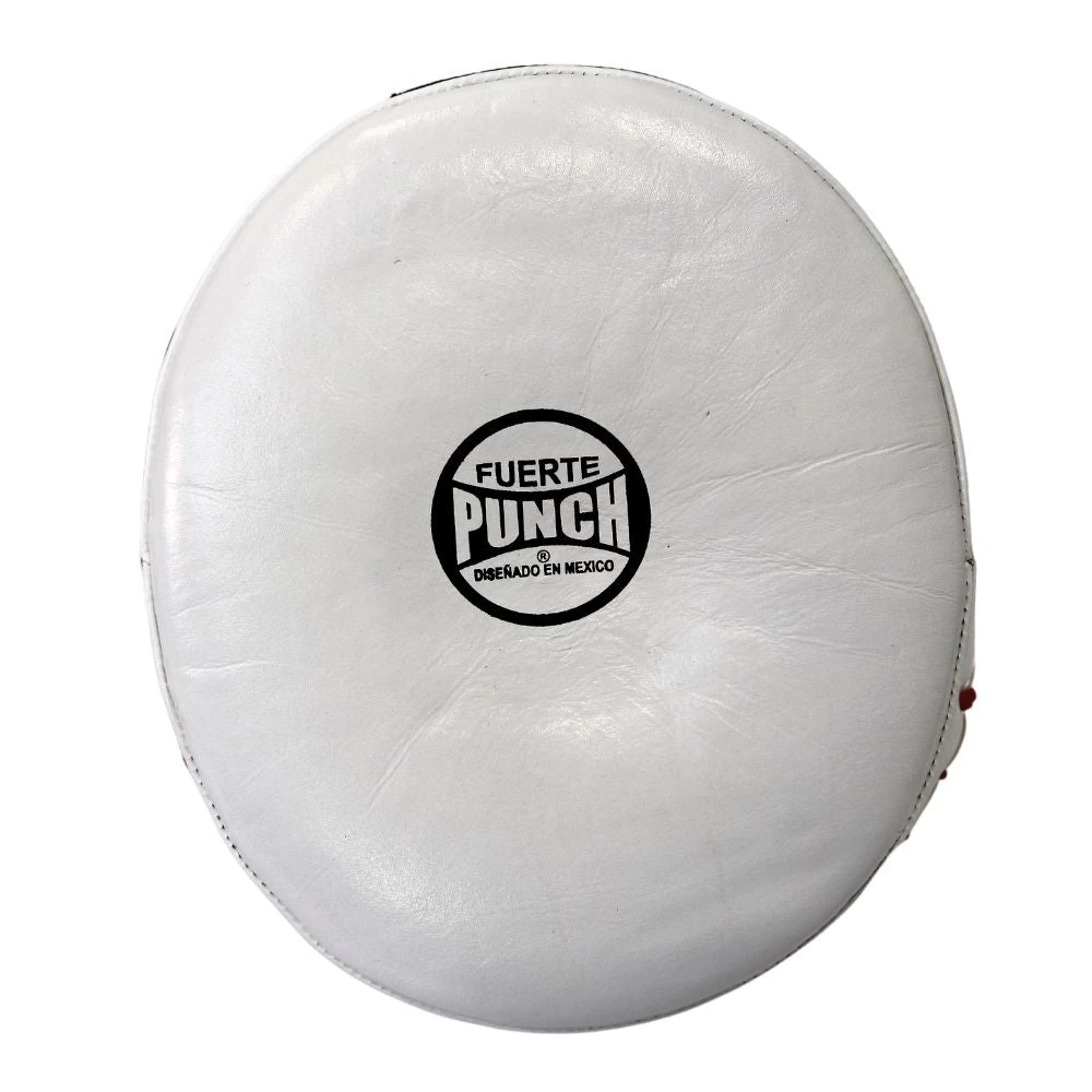 Punch Mexican Fuerte Ultra Air Leather Focus Pads PAIR - Red / White - Image 16