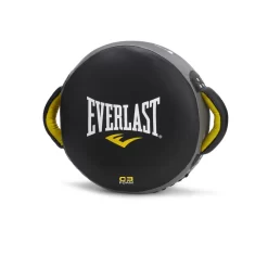 Everlast C3 Leather Round Punch Shield Pad - Black / Yellow