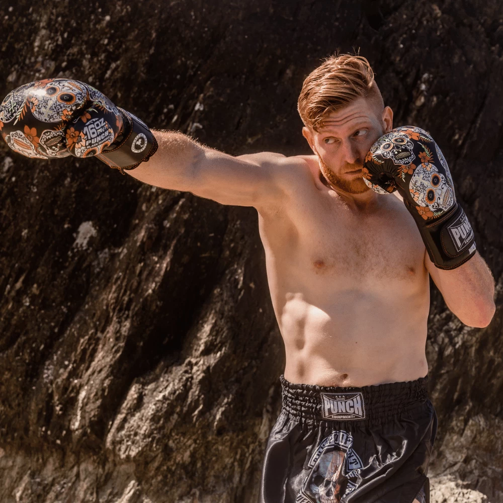 Punch Tropical Skull Island Black Diamond™ Thai Boxing Gloves - Image 7