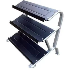 Morgan Elite 3 Tier Rubber Hex Dumbell Rack Gym Equipment Commercial Grade CF-63