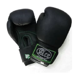 ACE "ILL Fortune" Leather Boxing Gloves Black 8oz 10oz 12oz 14oz 16oz