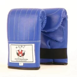 Mani Blue Leatherette Bag Mitts Training Gloves