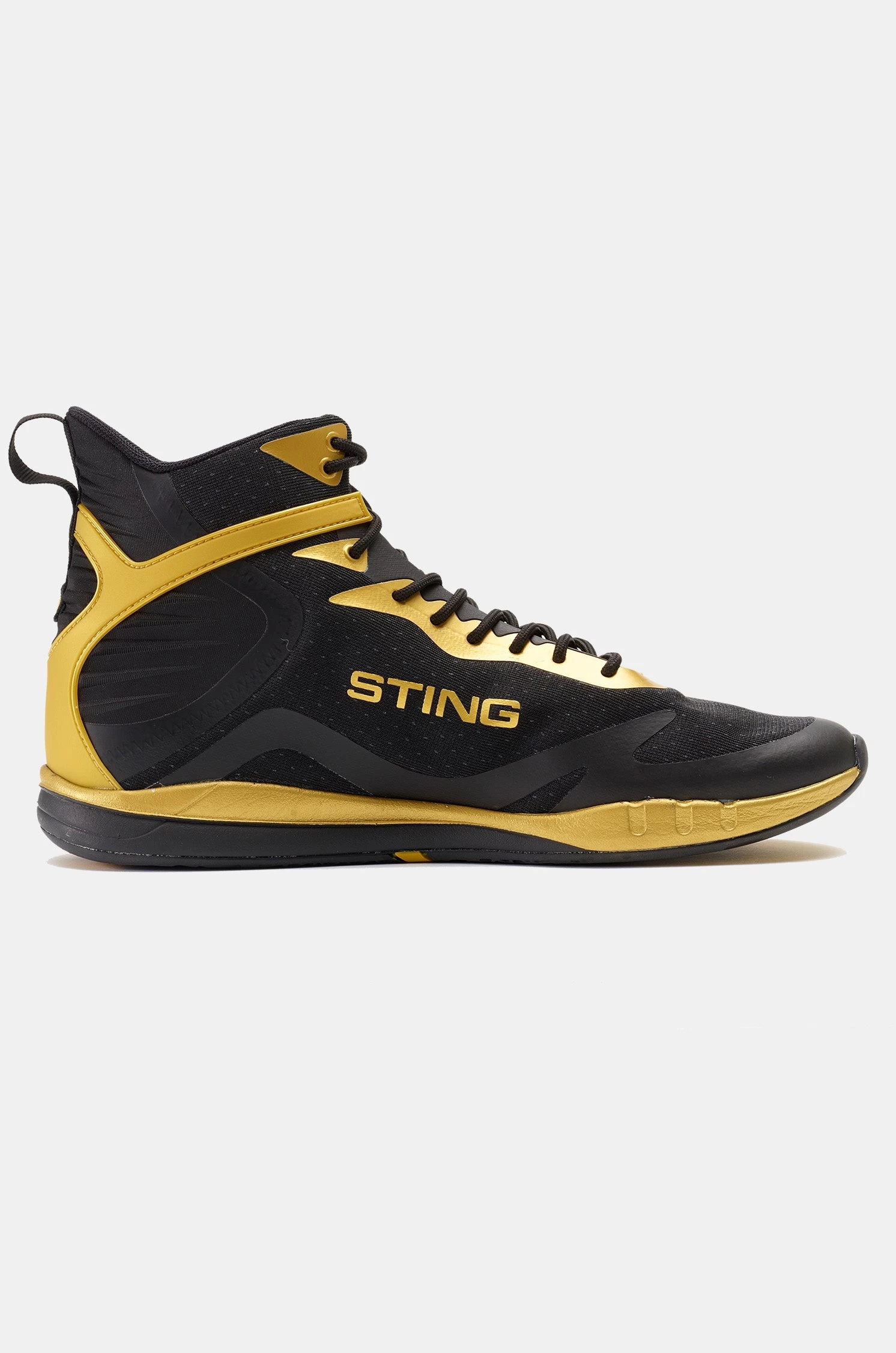 Sting Viper 2.0 Lightweight Premium Boxing Shoes - Black / Gold - Image 4