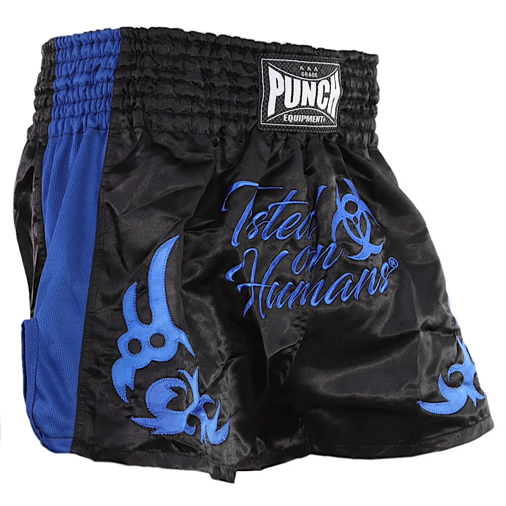 Punch Tested On Humans Muay Thai Shorts Blue/Green/Red/Black High Quality - Image 6