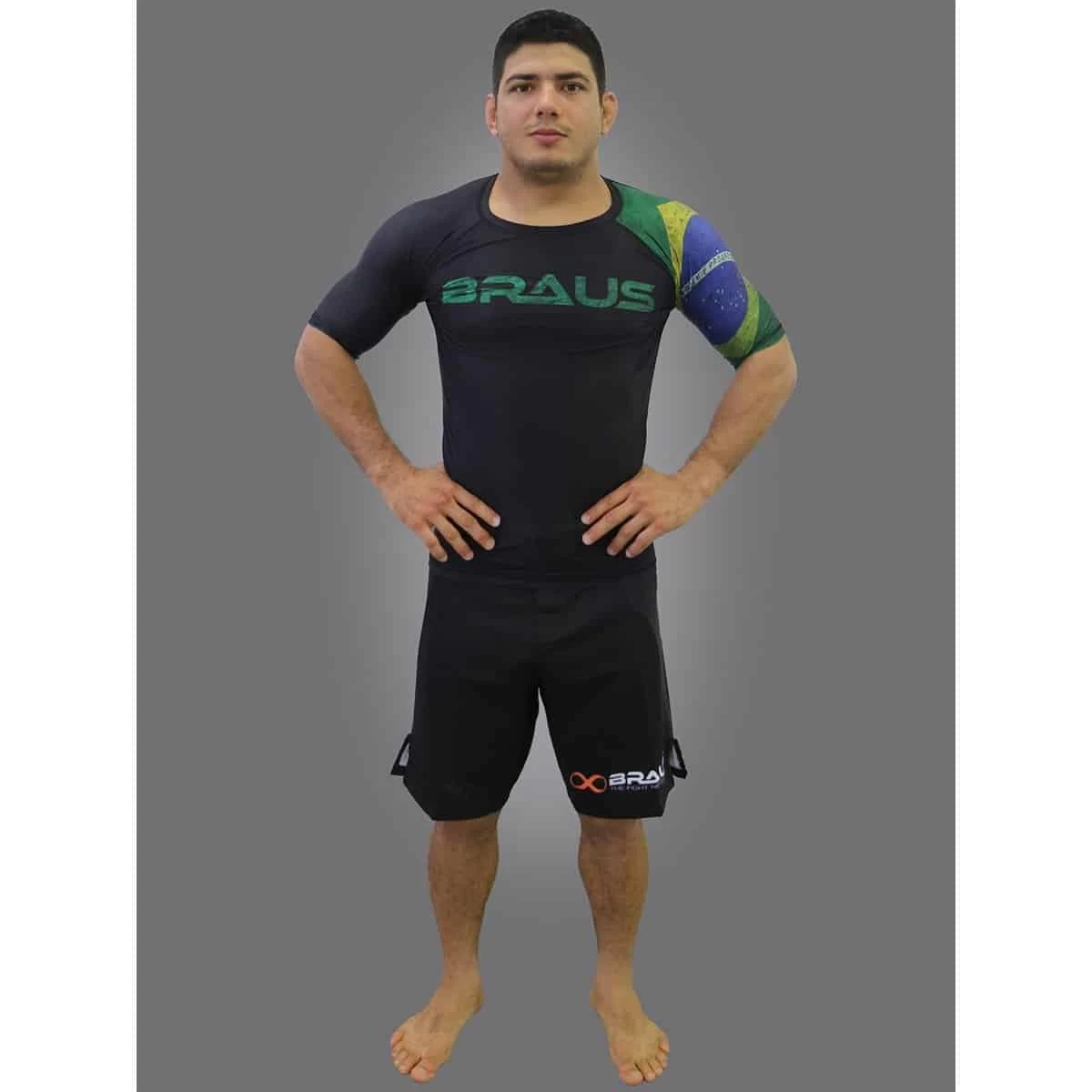 Braus Rash Guard Short Sleeve - Flags - Image 2