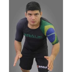 Braus Rash Guard Short Sleeve - Flags
