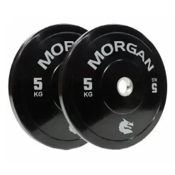 MORGAN 5KG Olympic Bumper Weight Plates Gym Set (PAIR) 2x 5KG