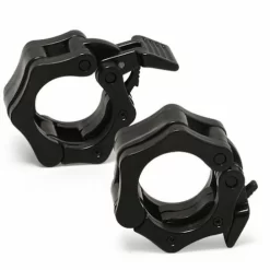 Morgan 50mm Olympic Barbell Snap Latch Collar (Pair) - Black
