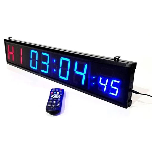 Morgan 8-Digit Led Cross Functional Fitness Commercial Grade Clock Timer W/ Remote - Image 2