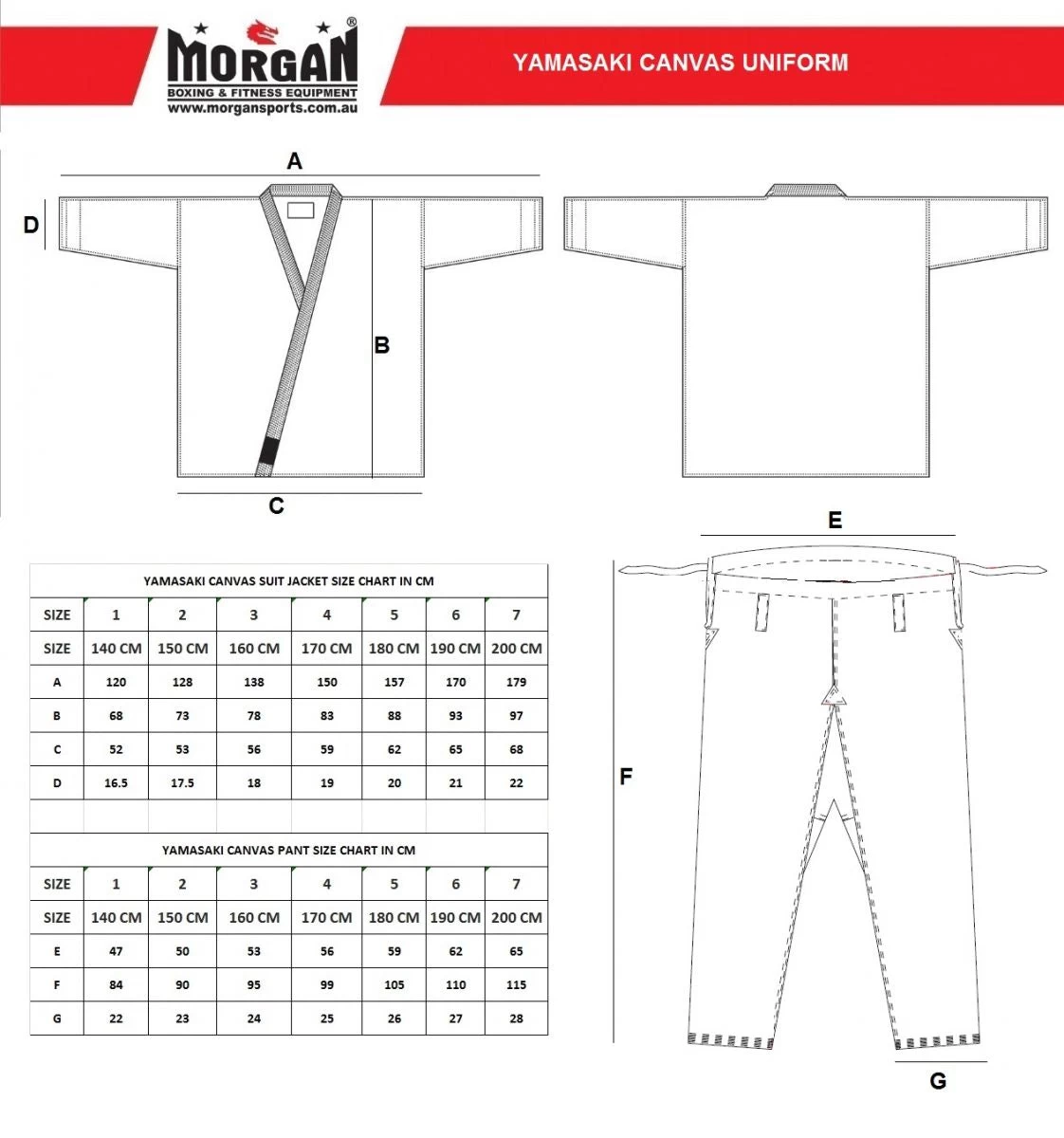 MORGAN Yamasaki Gold Deluxe Brushed Canvas Karate Uniform (Black) - 14oz - Image 6