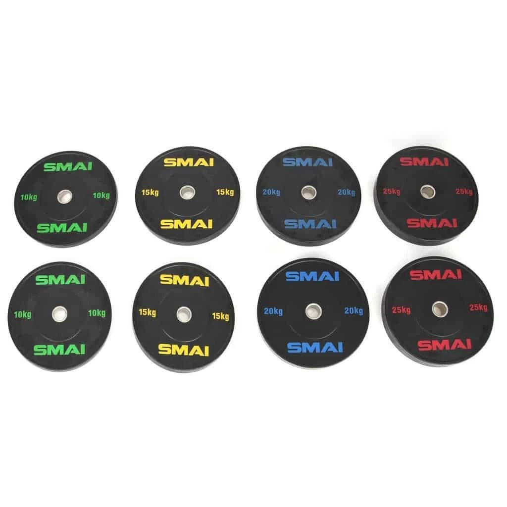 SMAI - HD Bumper Plates Set - 140kg Mixed - Image 2