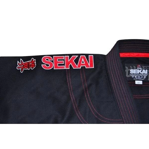 FUJI Sekai Jiu-Jitsu Gi Black Light Rip Stop Cotton IBJJF Approved - Image 8