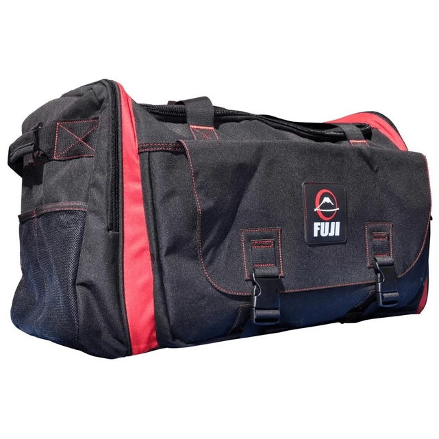 FUJI High Capacity Duffle Bag - Black/Red MMA Boxing Muay Thai Gym Gear FDBBLKR - Image 2