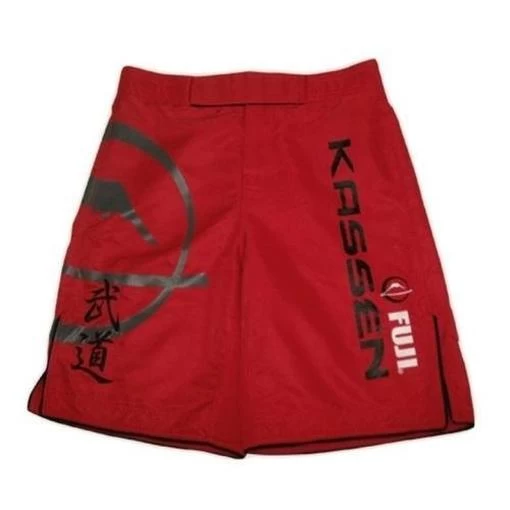 FUJI Kassen Fight Shorts Red Boxing MMA BJJ Thai Performance Fightwear Clothing - Image 2