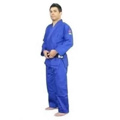 FUJI Competition Double Judo Gi Blue Tough Jacket & Pants Heavy Duty