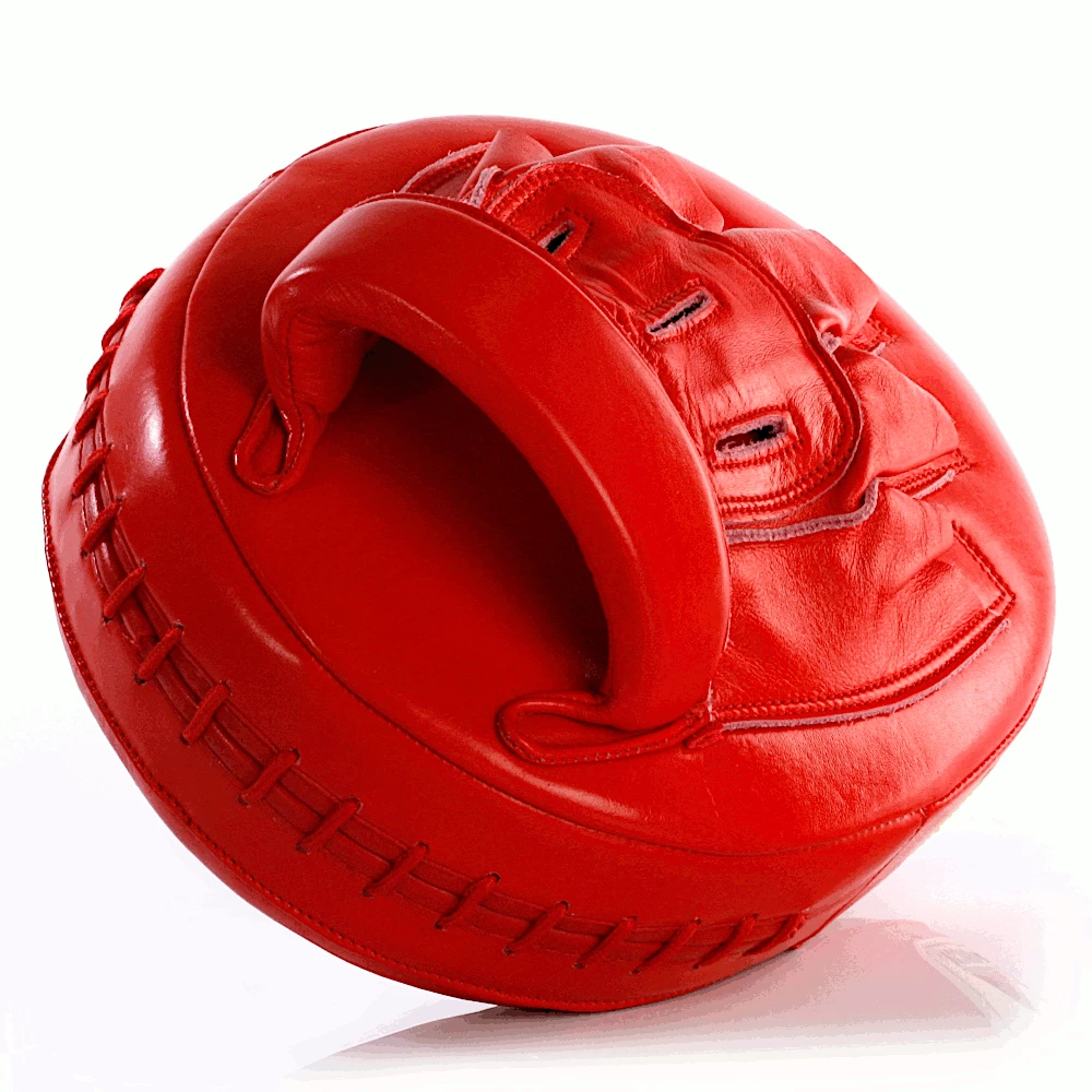 Punch Mexican Fuerte Ultra Air Leather Focus Pads PAIR - Red / White - Image 6