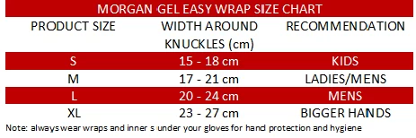 Morgan Gel Injected Neoprene Shock Easy Wraps Sparring Protection - Image 3
