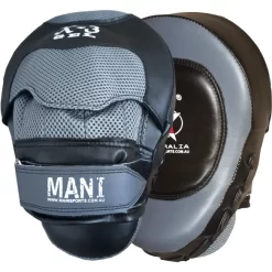 Mani Gel Curved Vinyl Focus Pads Boxing MMA Muay Thai Training MFP-300