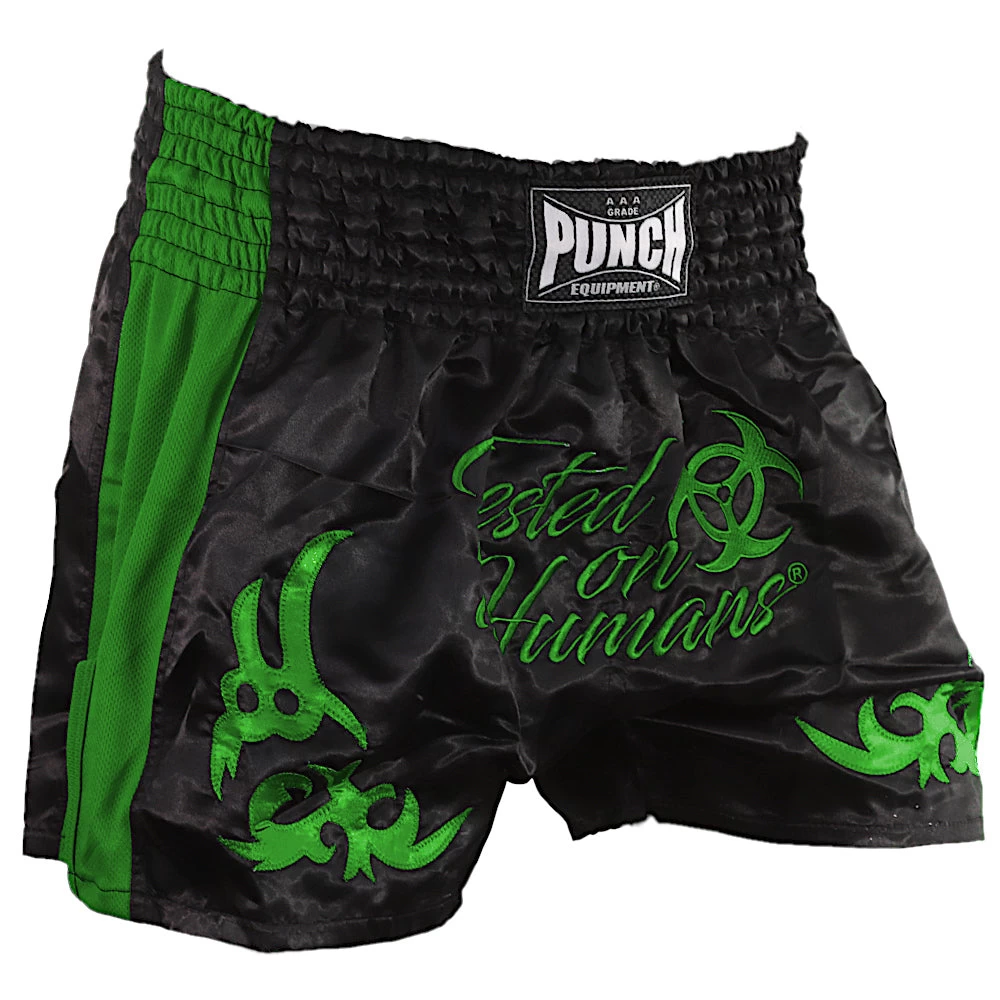 Punch Tested On Humans Muay Thai Shorts Blue/Green/Red/Black High Quality - Image 4
