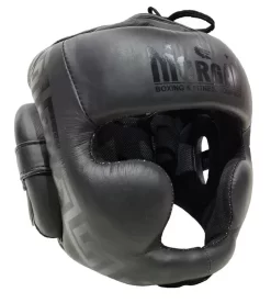 Morgan B2 Bomber Leather Head Guard - Black
