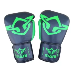 Mani Muay Thai Leather Boxing Gloves - Green