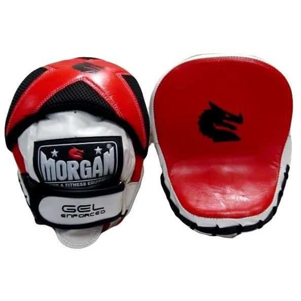 Morgan V2 Lightweight Micro Gel Injected Leather Speed Focus Pads Mitts (PAIR)