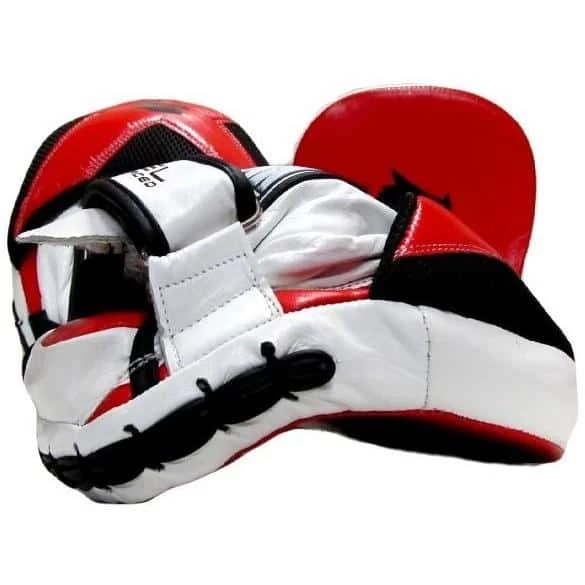 Morgan V2 Lightweight Micro Gel Injected Leather Speed Focus Pads Mitts (PAIR) - Image 2