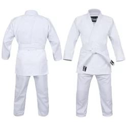 MORGAN Dragon 1.5 (550sgm) White Judo Weave Uniform + Belt
