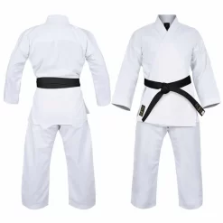 MORGAN Yamasaki Gold Deluxe Brushed Canvas Karate Uniform - 14oz (White)