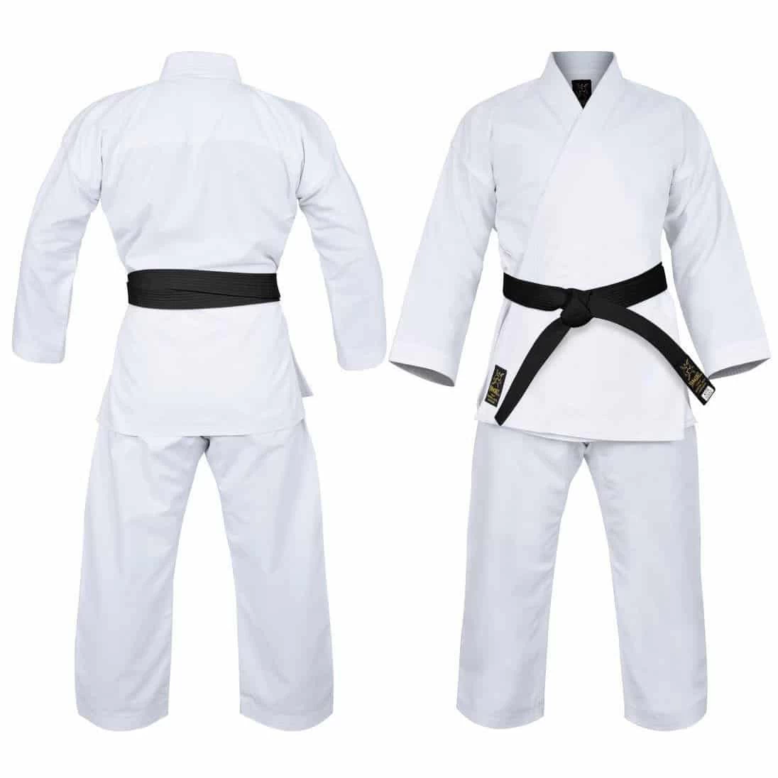 MORGAN Yamasaki Gold Deluxe Brushed Canvas Karate Uniform - 14oz (White)