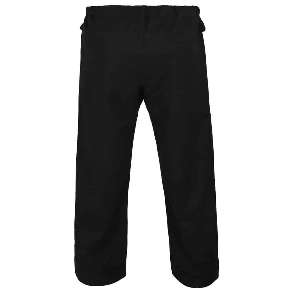 MORGAN Yamasaki Gold Deluxe Brushed Canvas Karate Uniform (Black) - 14oz - Image 5