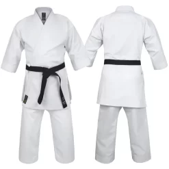 MORGAN Yamasaki Elite Brushed Canvas Karate Kata Gi Uniform - 14oz (White)