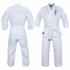 MORGAN Kyokushinkai Intermediate White Uniform (8oz Poly-Cotton) + Belt