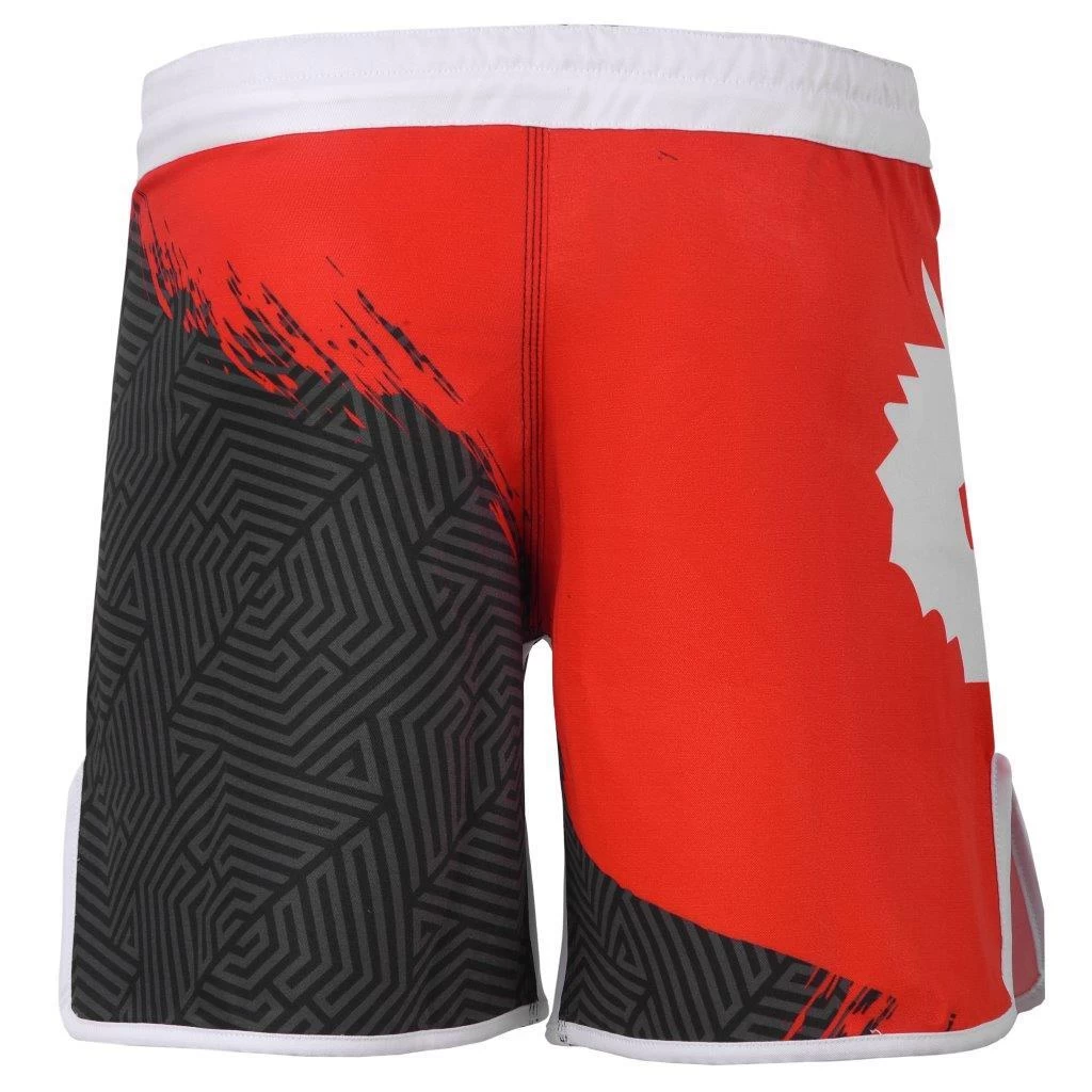 Morgan Endurance Hybrid MMA Shorts - Red - Image 3