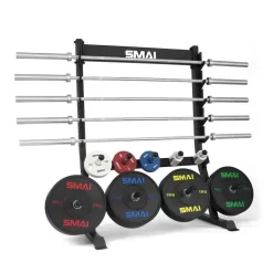 SMAI - Bumper Plate And Barbell Rack Freestanding