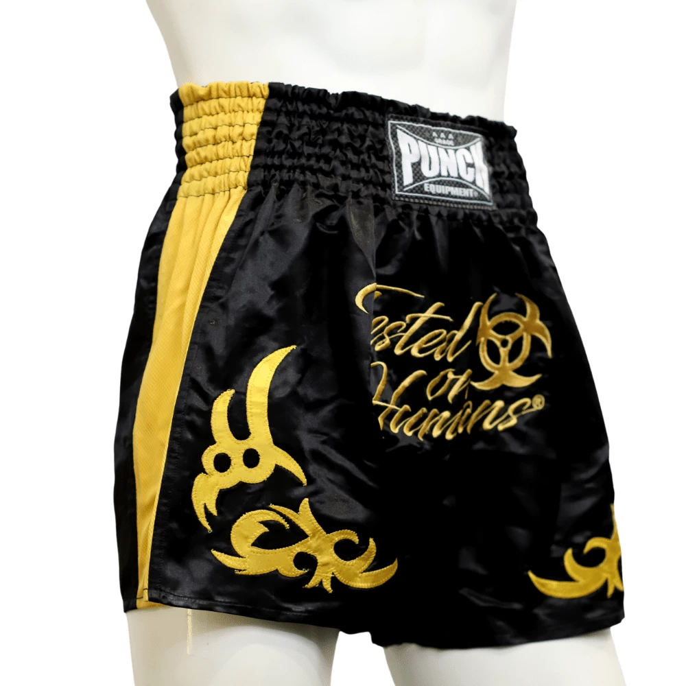 Punch Tested On Humans Muay Thai Shorts Blue/Green/Red/Black High Quality - Image 9