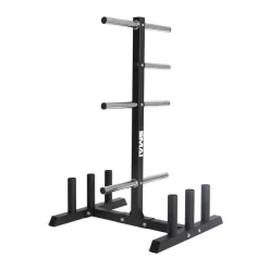 SMAI - Olympic Bumper Plate Tree & Barbell Holder