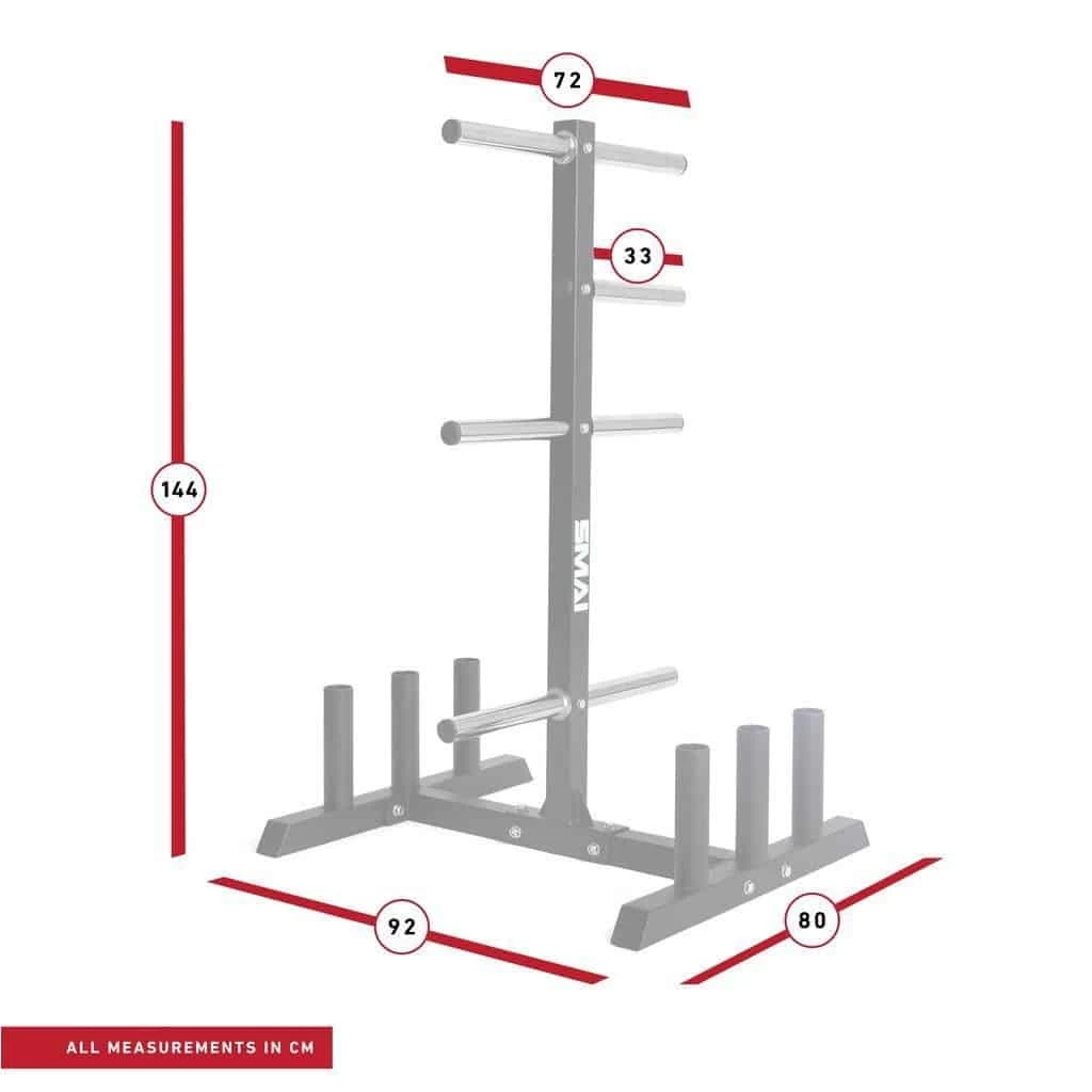 SMAI - Olympic Bumper Plate Tree & Barbell Holder - Image 5