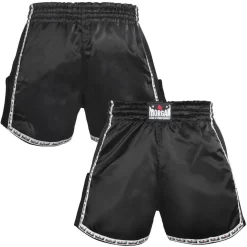 Morgan Retro Muay Thai Shorts - Black