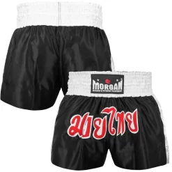 Morgan Original Muay Thai Shorts - Black / White