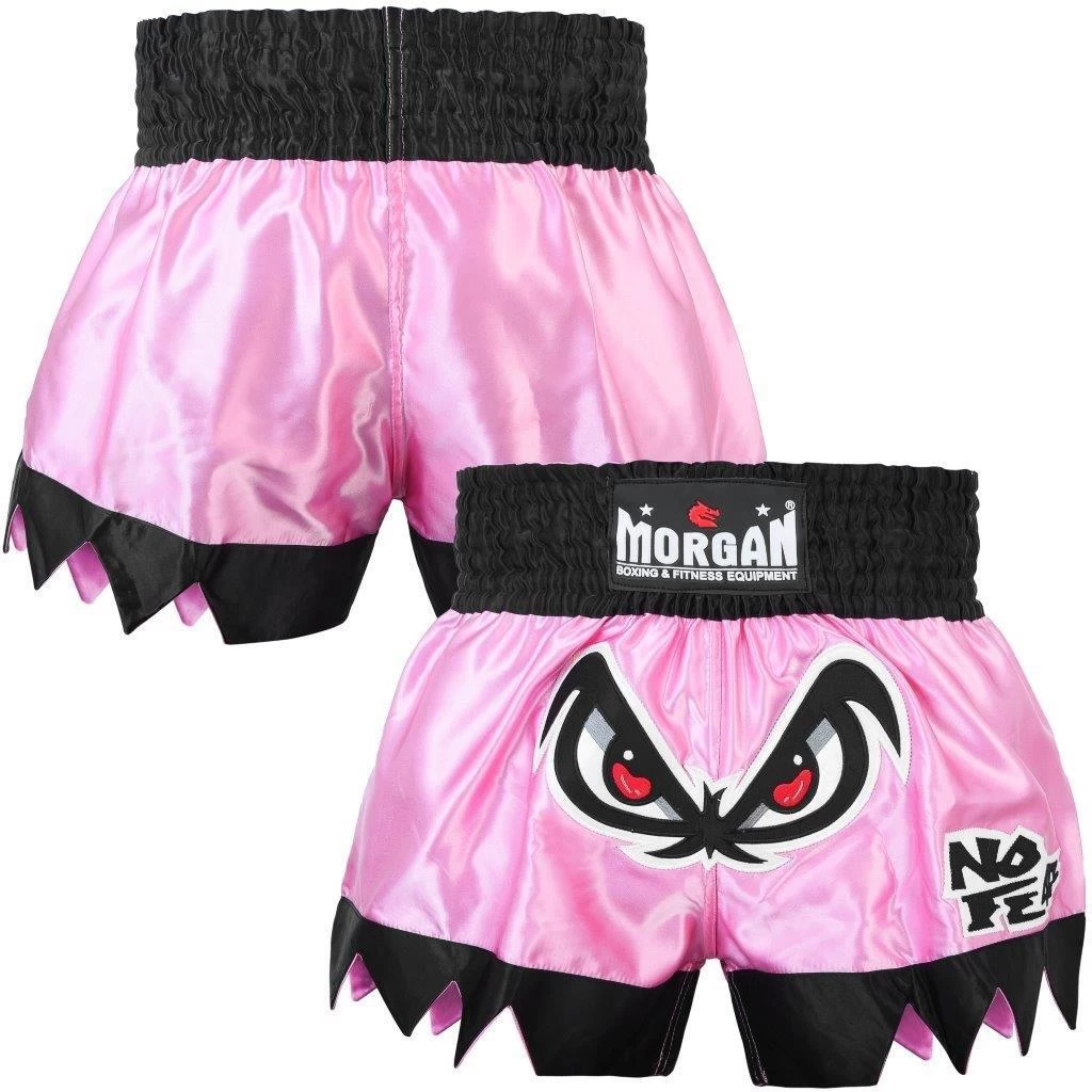 Morgan Fearless Girls Muay Thai Shorts - Pink - Image 2