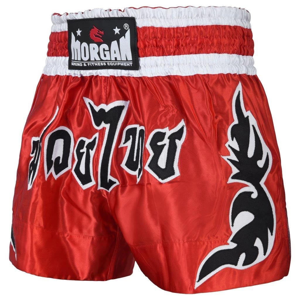 Morgan Full Force Muay Thai Shorts - Red - Image 3
