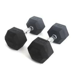 SMAI - Rubber Hex Dumbbells 22.5 - 60kg (Pairs)
