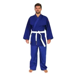 SMAI Judo Uniform Single Weave Gi (Blue) Double Stitched + White Belt