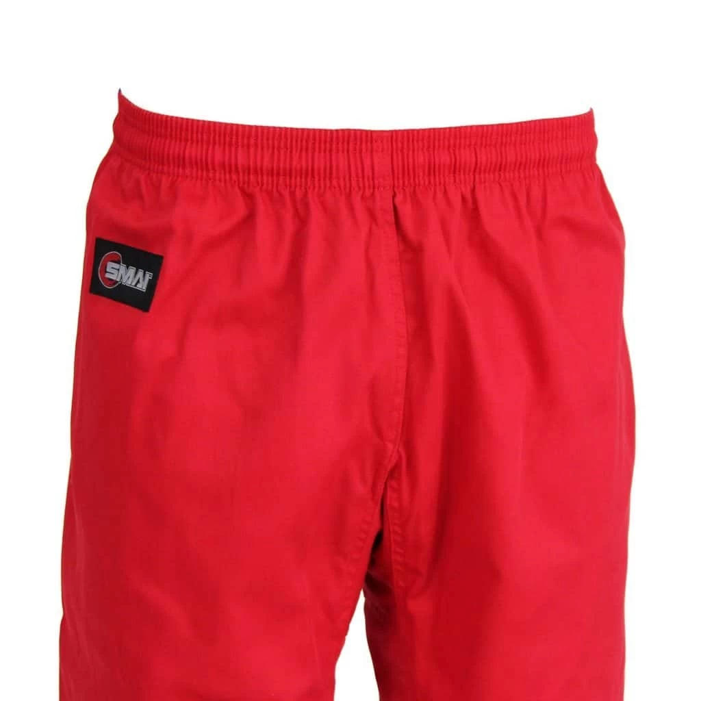 SMAI Karate Uniform 8oz Student Gi (Red) Double Stitched + White Belt - Image 6