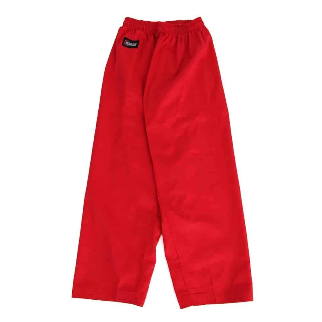 SMAI Karate Uniform 8oz Student Gi (Red) Double Stitched + White Belt - Image 10
