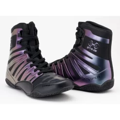 Sting Viper Lightweight Premium Boxing Shoes - Black / Hyper