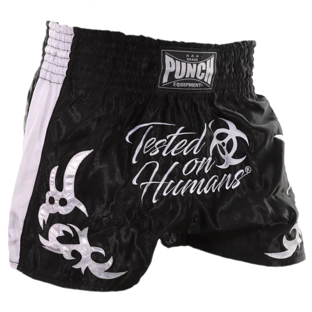 Punch Tested On Humans Muay Thai Shorts Blue/Green/Red/Black High Quality