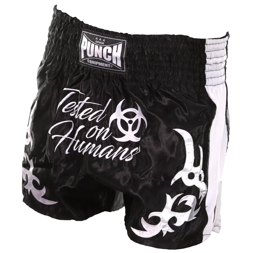 Punch Tested On Humans Muay Thai Shorts Blue/Green/Red/Black High Quality - Image 5