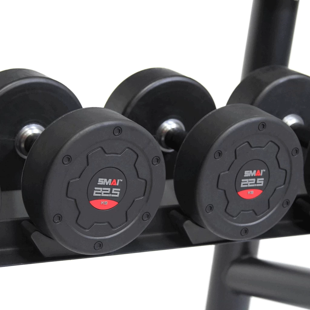 SMAI - Commercial Dumbbell Set With Rack 5-60kg - Image 3